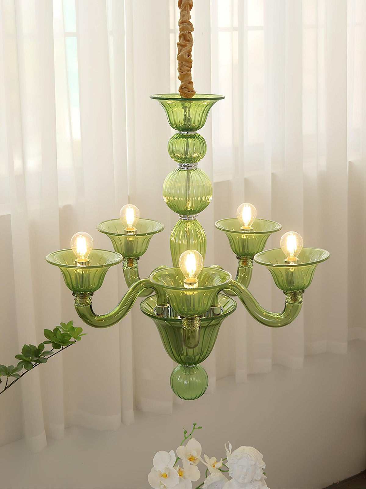 Vase Chandelier Murano Glass Exotic