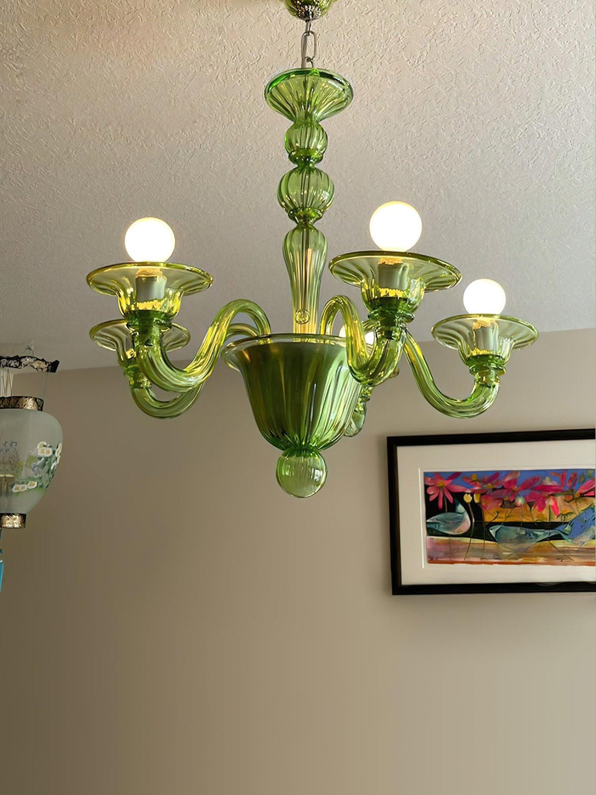 Vase Chandelier Murano Glass Exotic