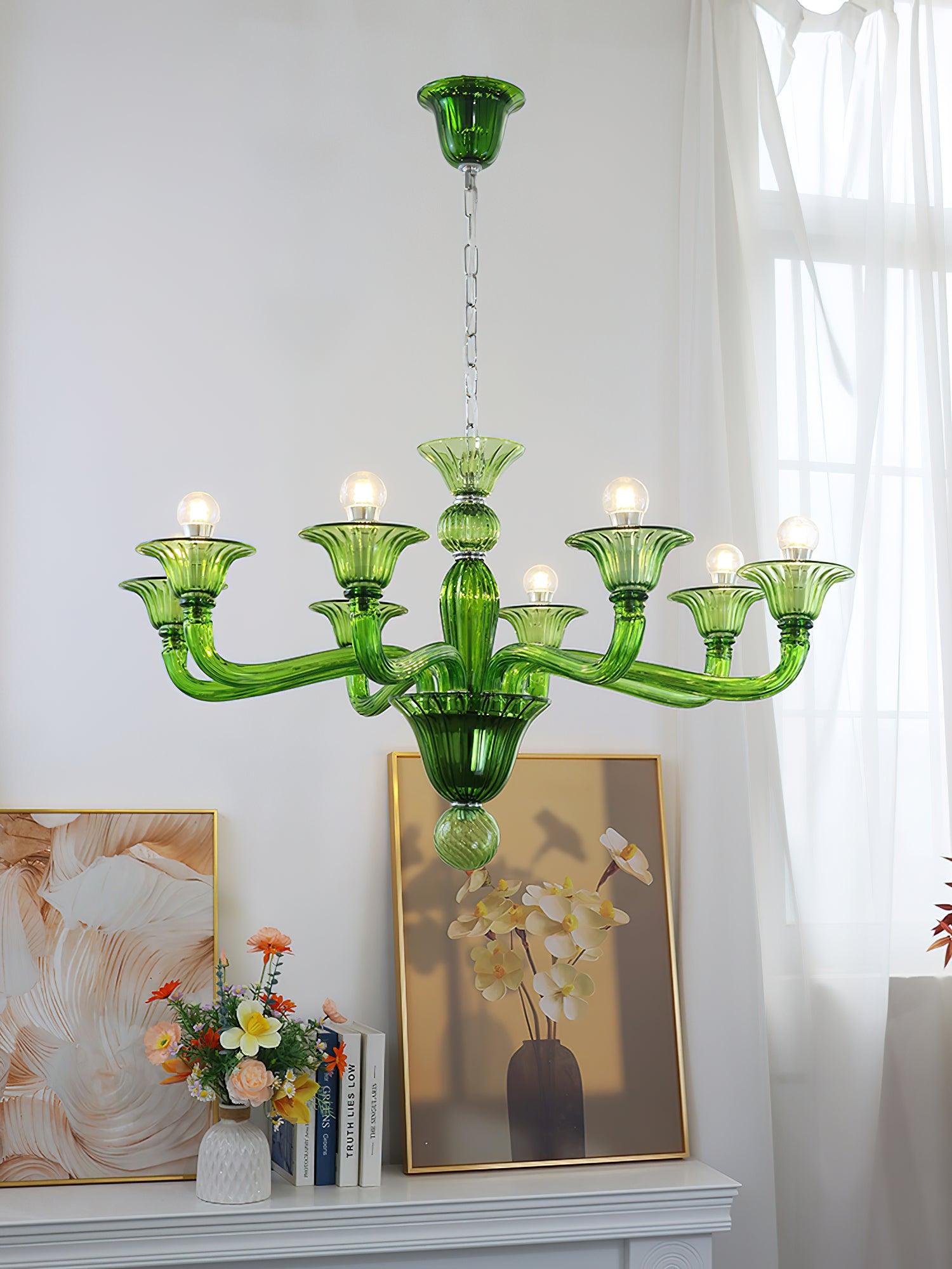 Vase Chandelier Murano Glass Exotic