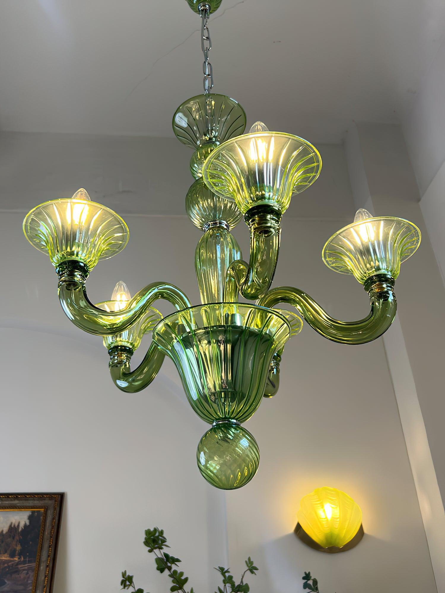 Vase Chandelier Murano Glass Exotic