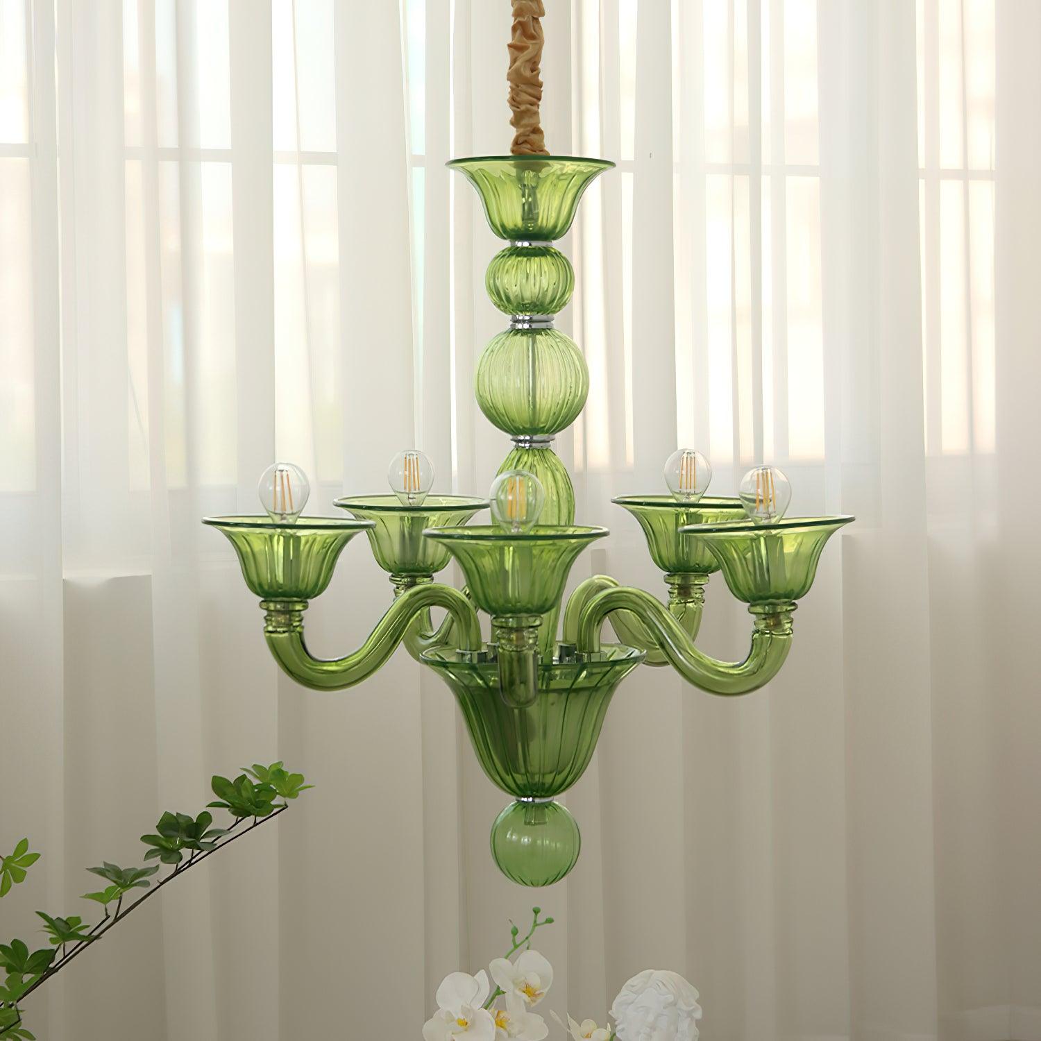 Vase Chandelier Murano Glass Exotic