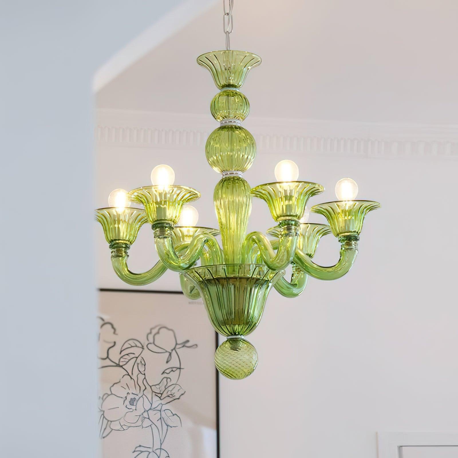 Vase Chandelier Murano Glass Exotic