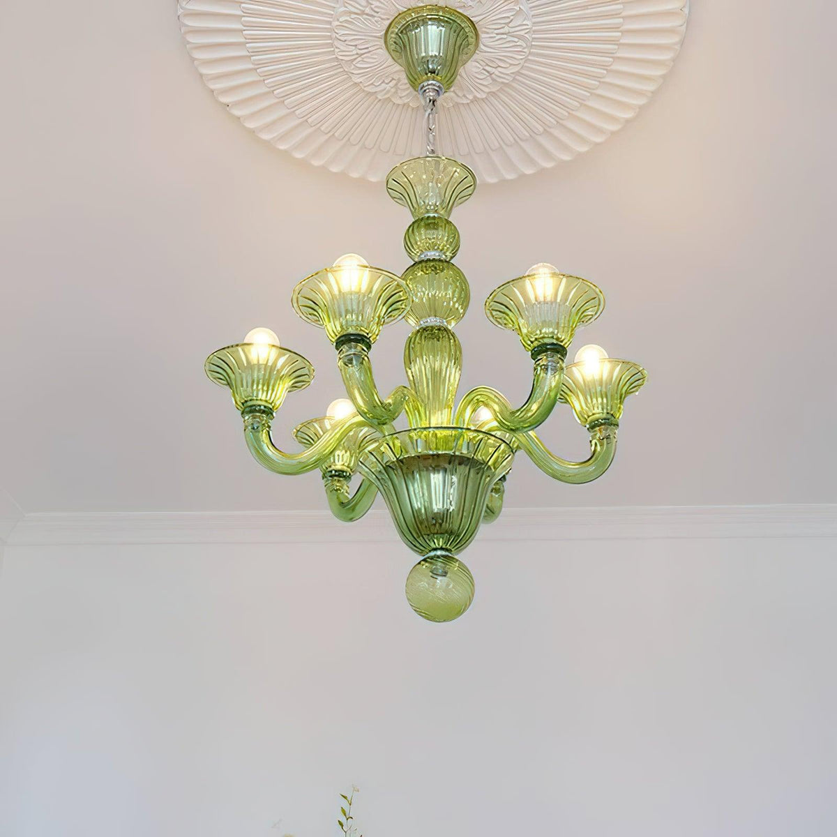 Vase Chandelier Murano Glass Exotic