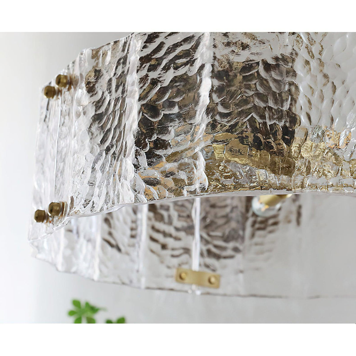 Eirorian Chandelier Calvert Clear Textured Glass