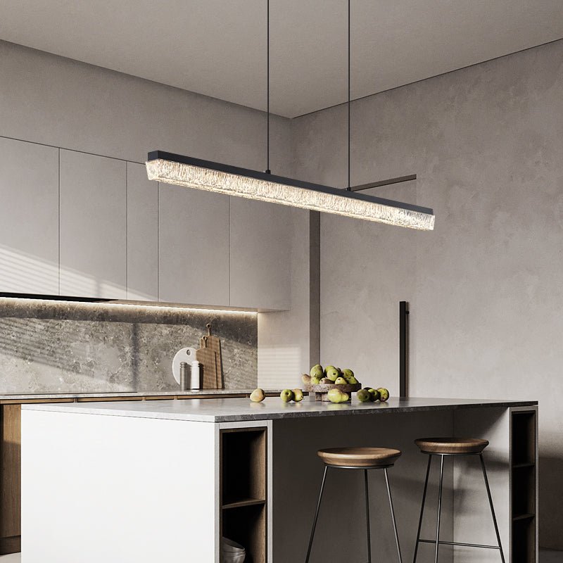 Veluielle Pendant Light Black Acrylic Linear