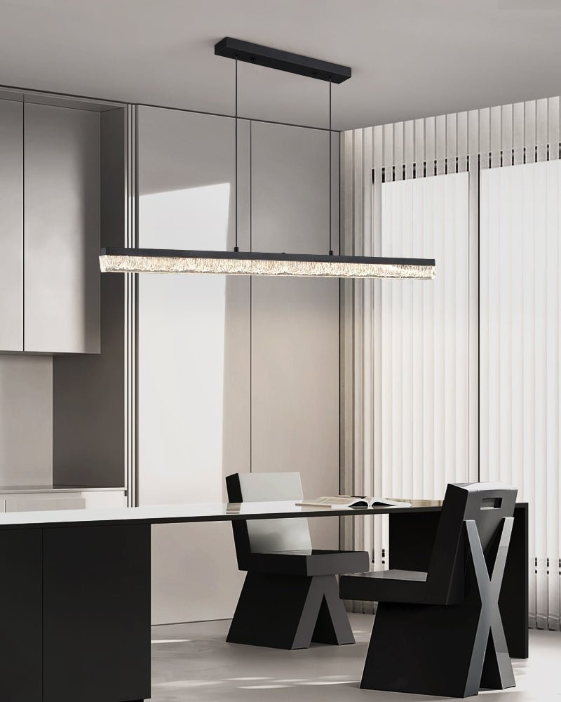Veluielle Pendant Light Black Acrylic Linear