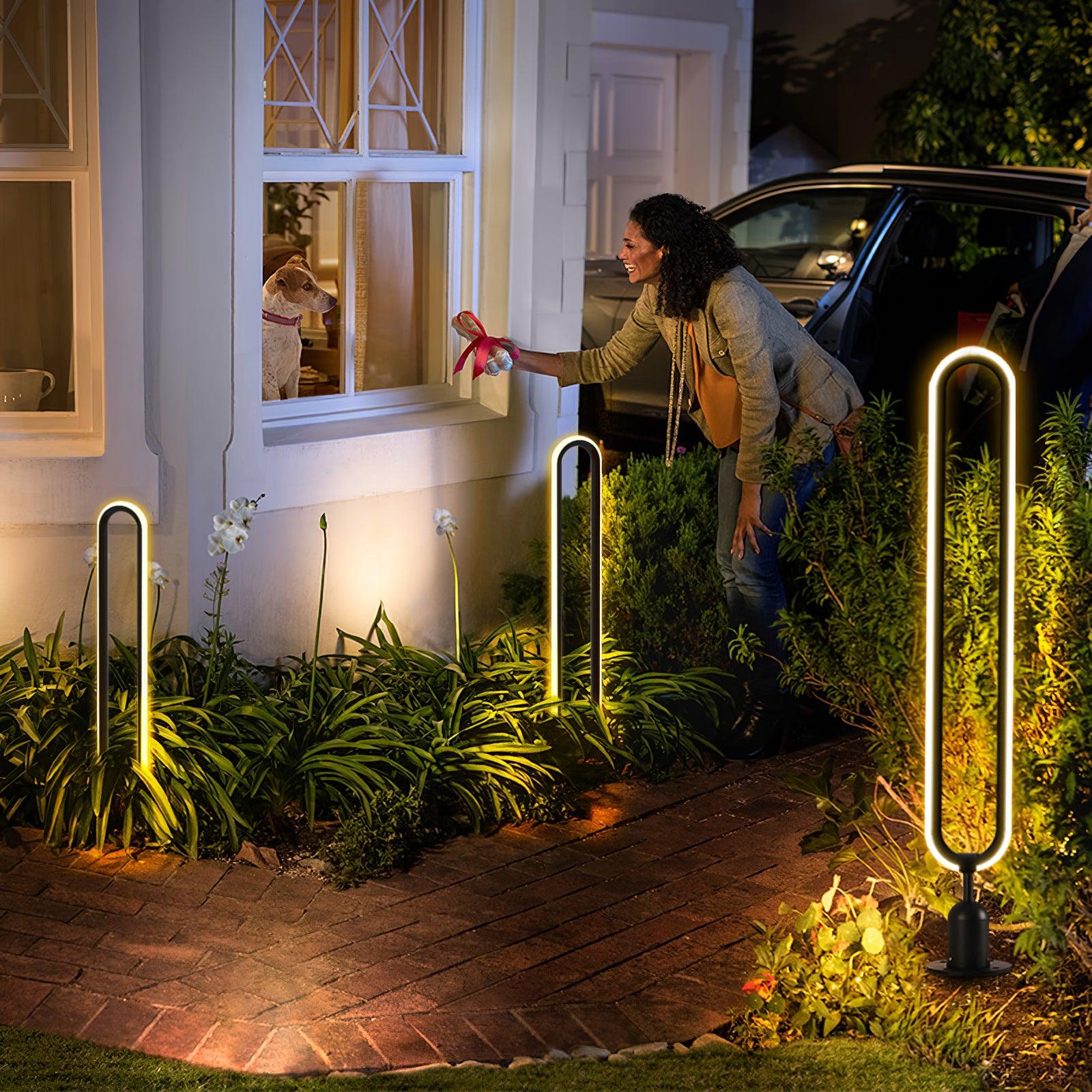 Ovalor Black Garden Outdoor Light