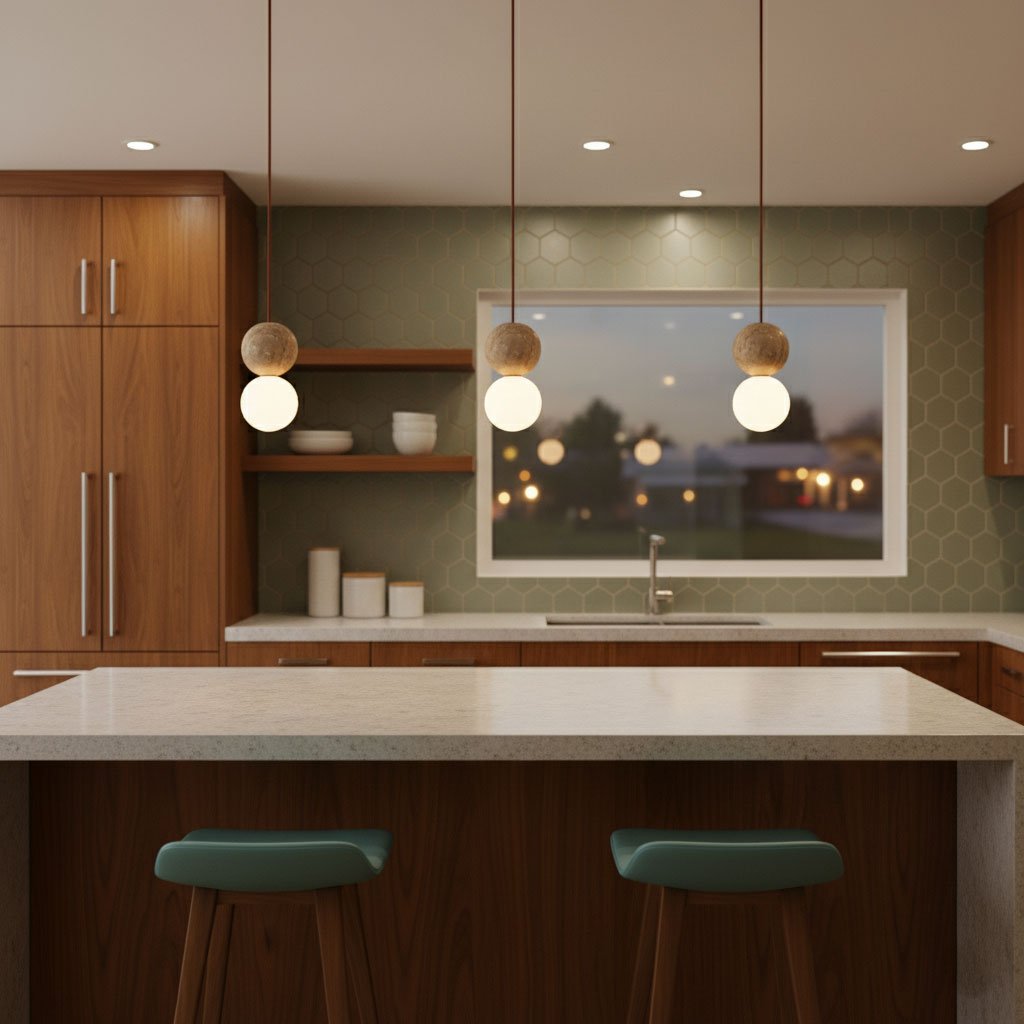 Beauview Travertine Pendant Light