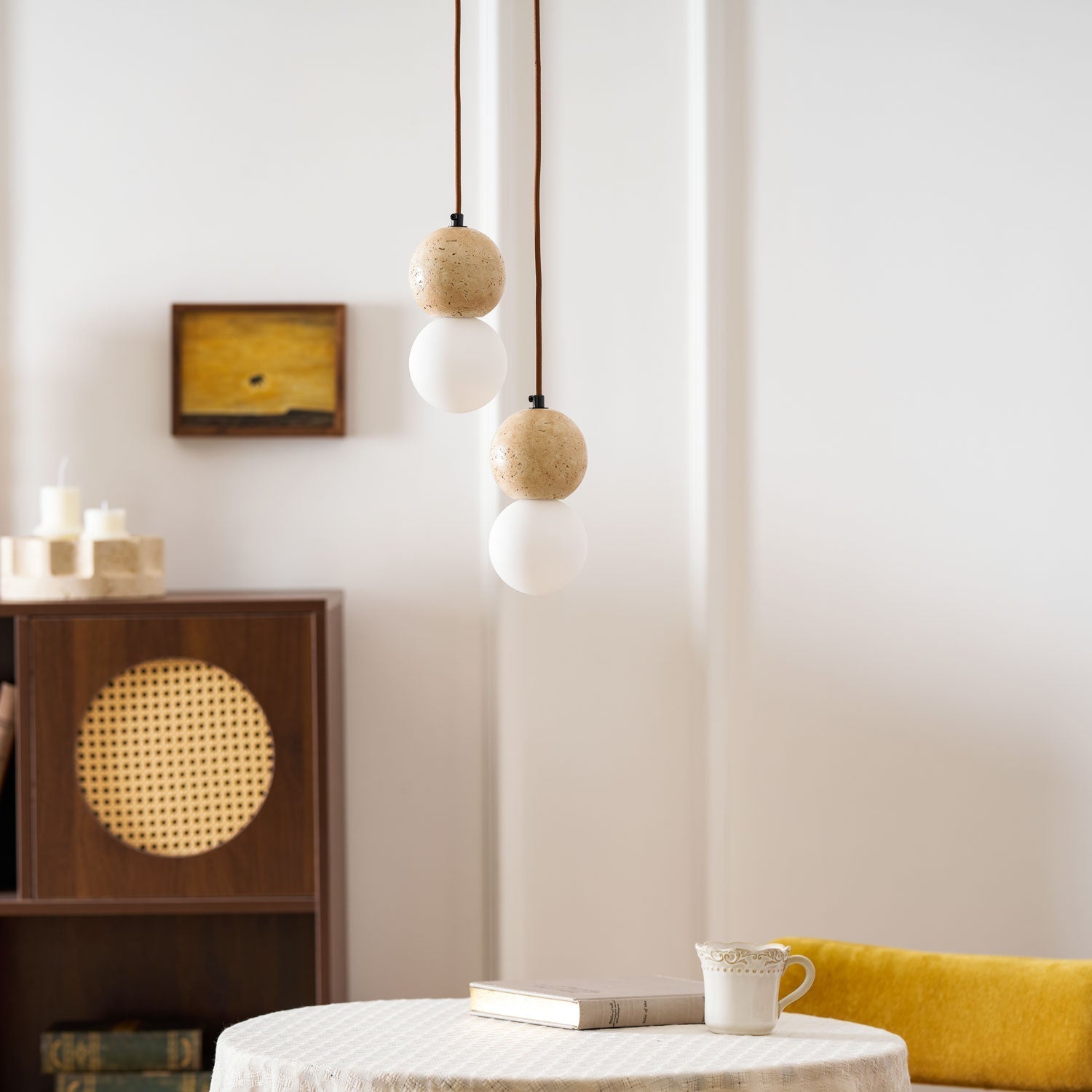 Beauview Travertine Pendant Light