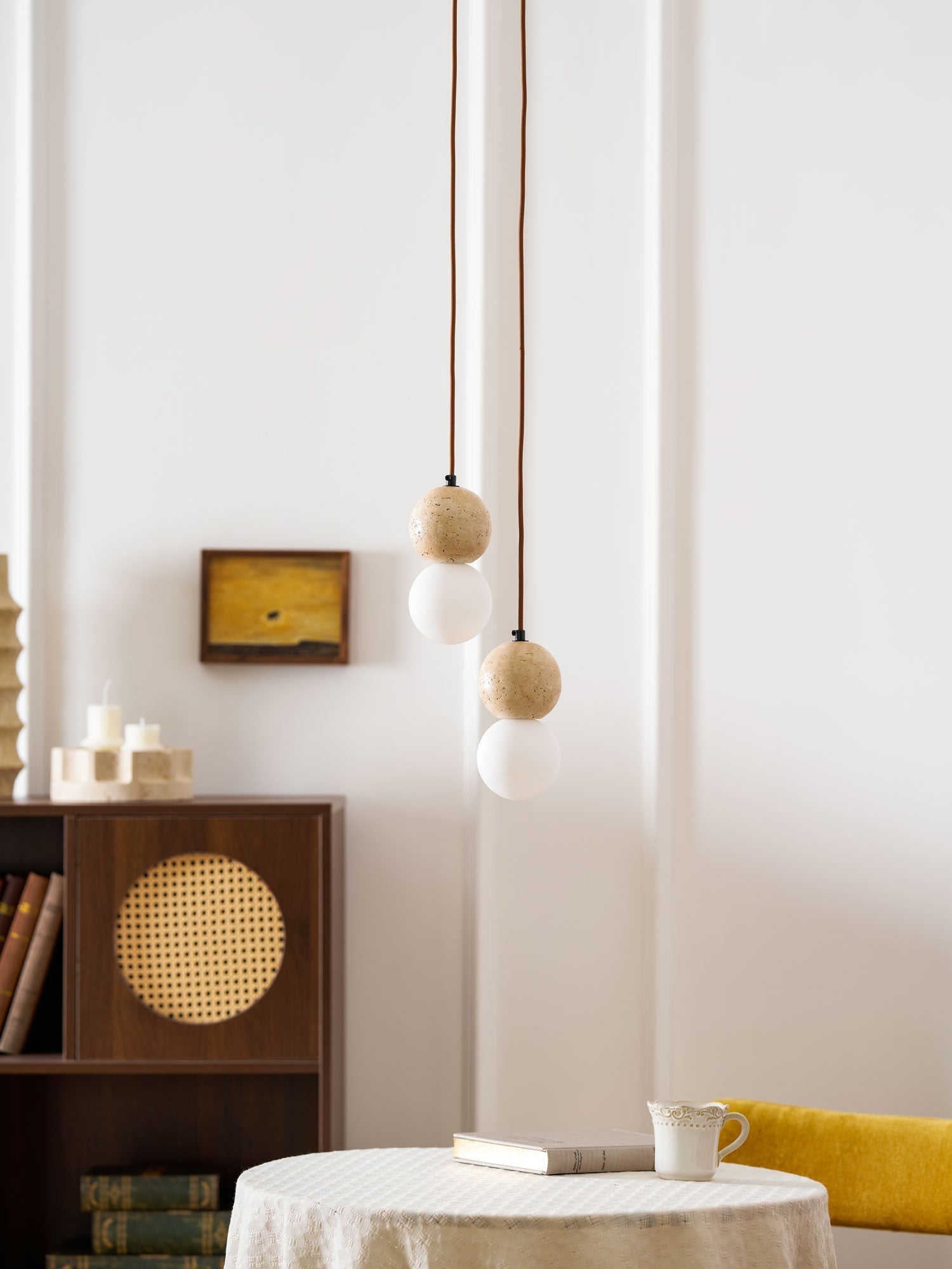 Beauview Travertine Pendant Light