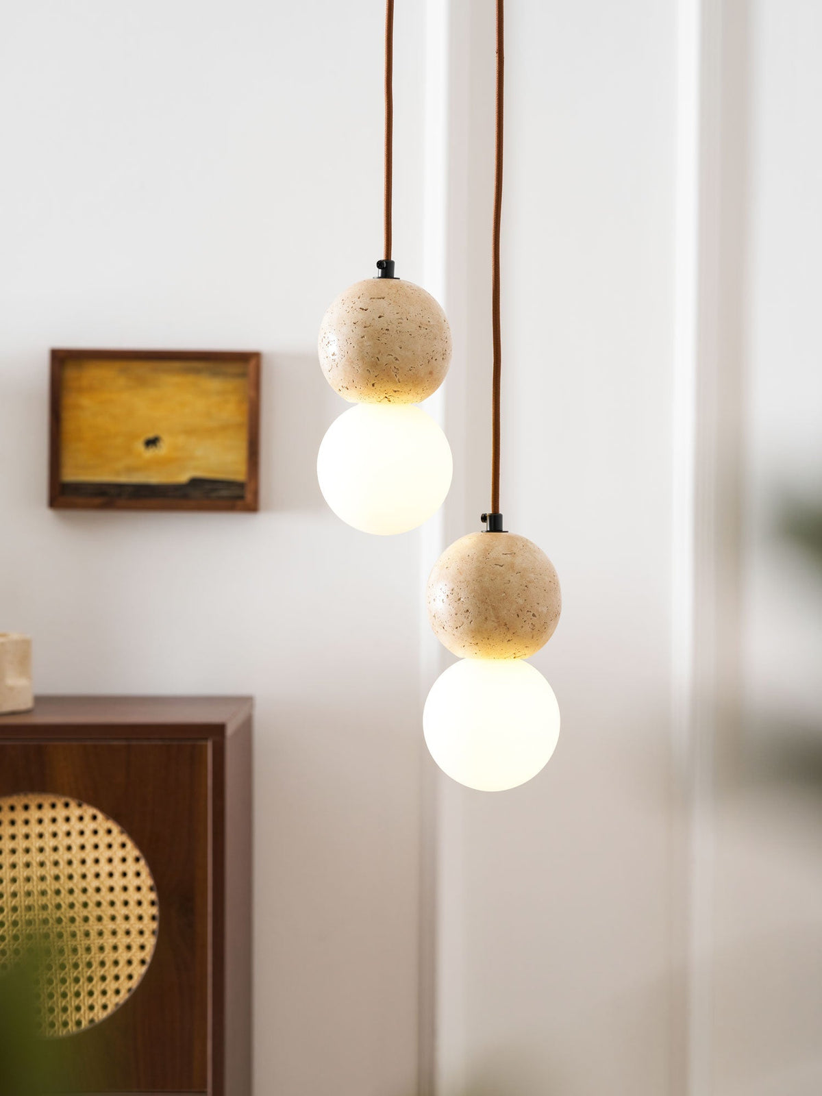 Beauview Travertine Pendant Light