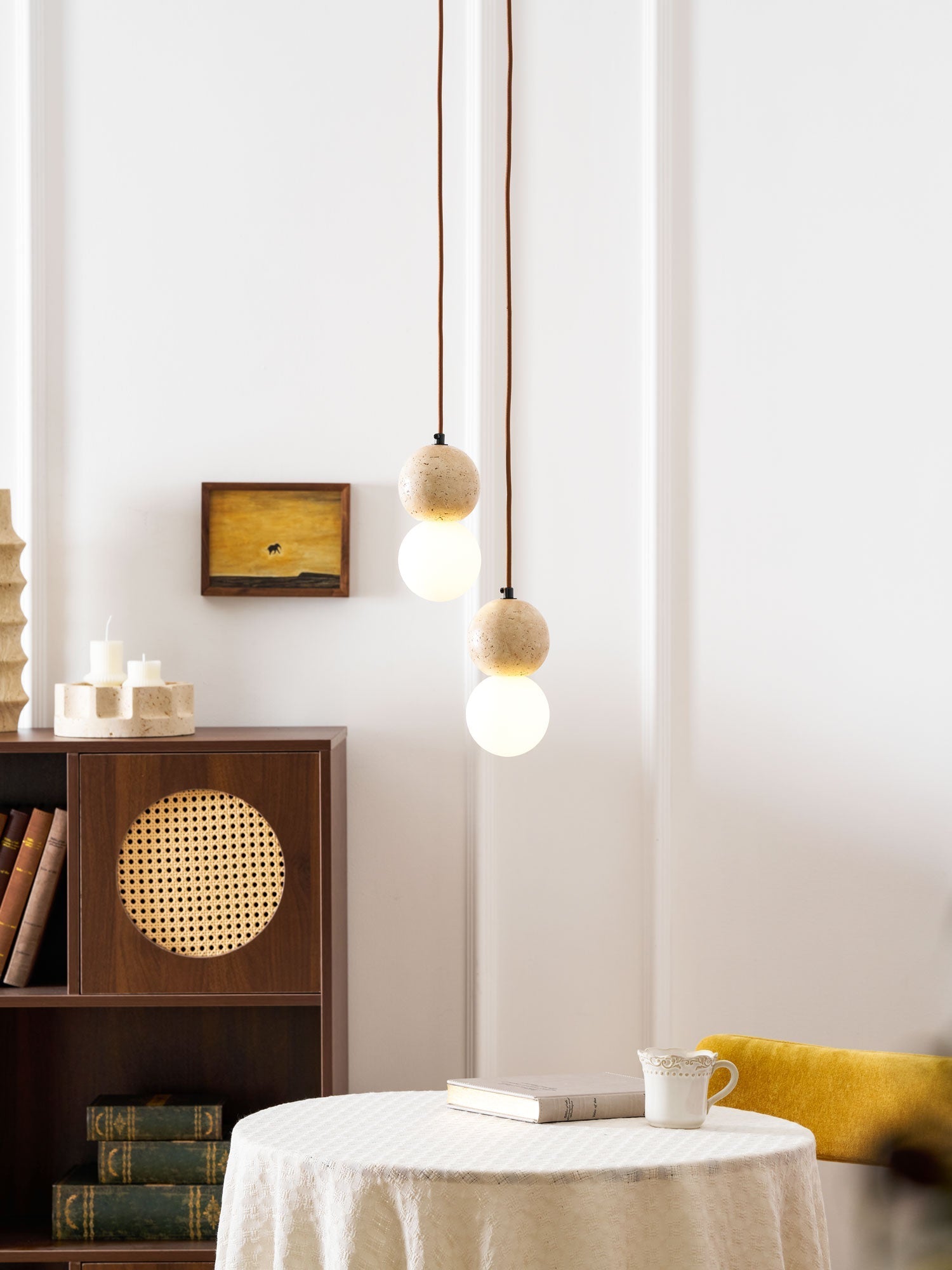 Beauview Travertine Pendant Light