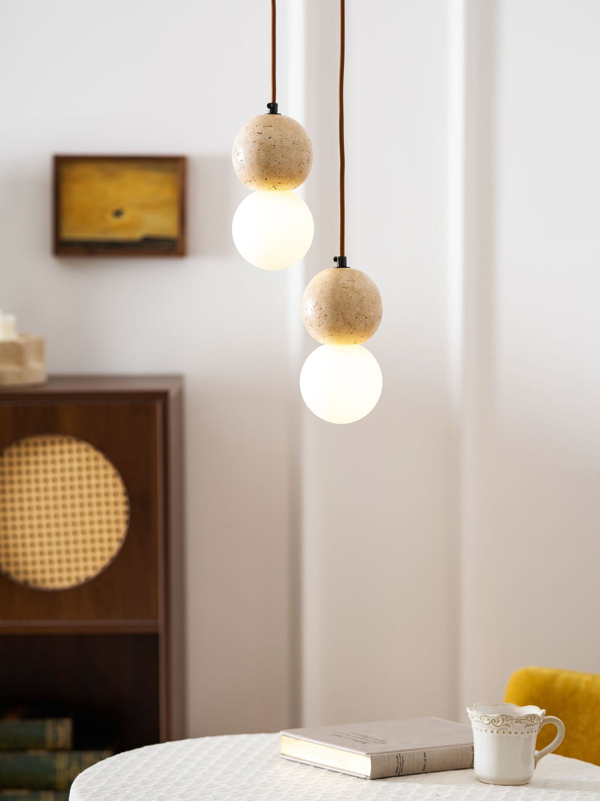 Beauview Travertine Pendant Light