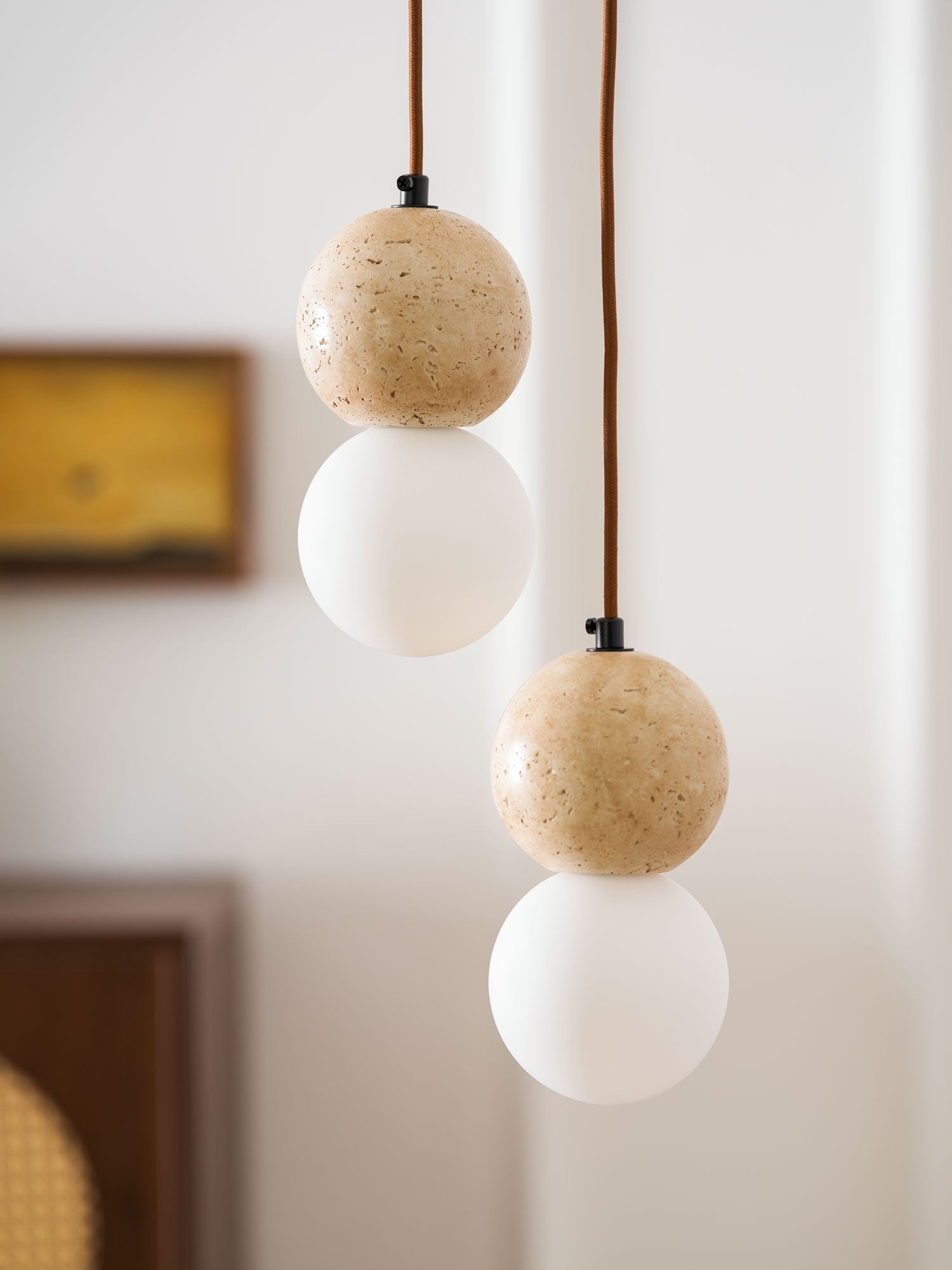 Beauview Travertine Pendant Light