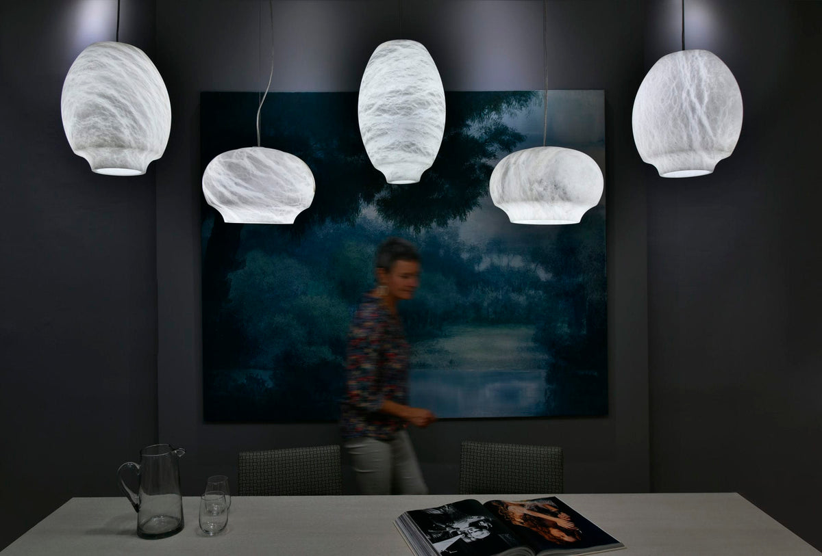 Thalia Minimalist Alabaster Pendant Light
