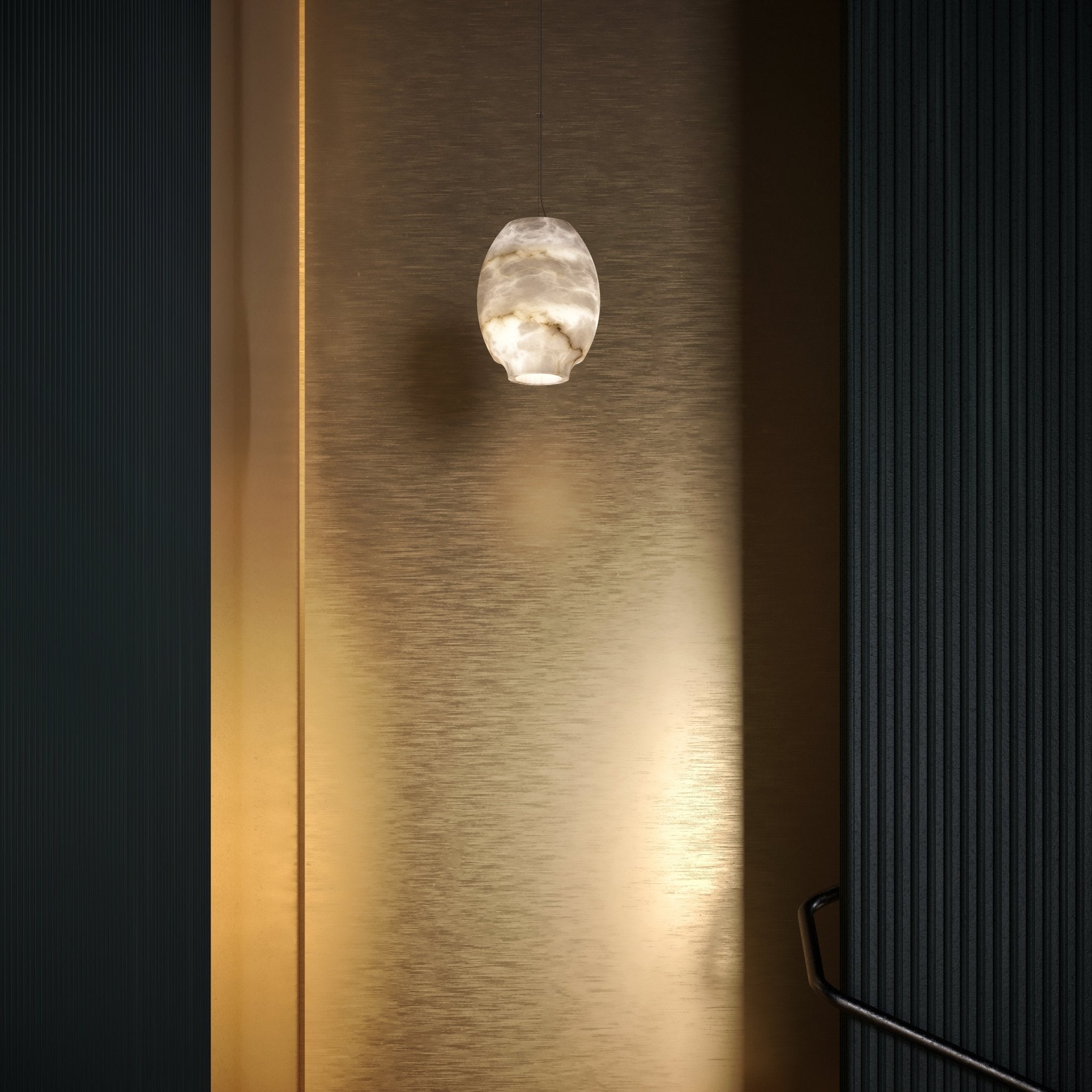Thalia Minimalist Alabaster Pendant Light