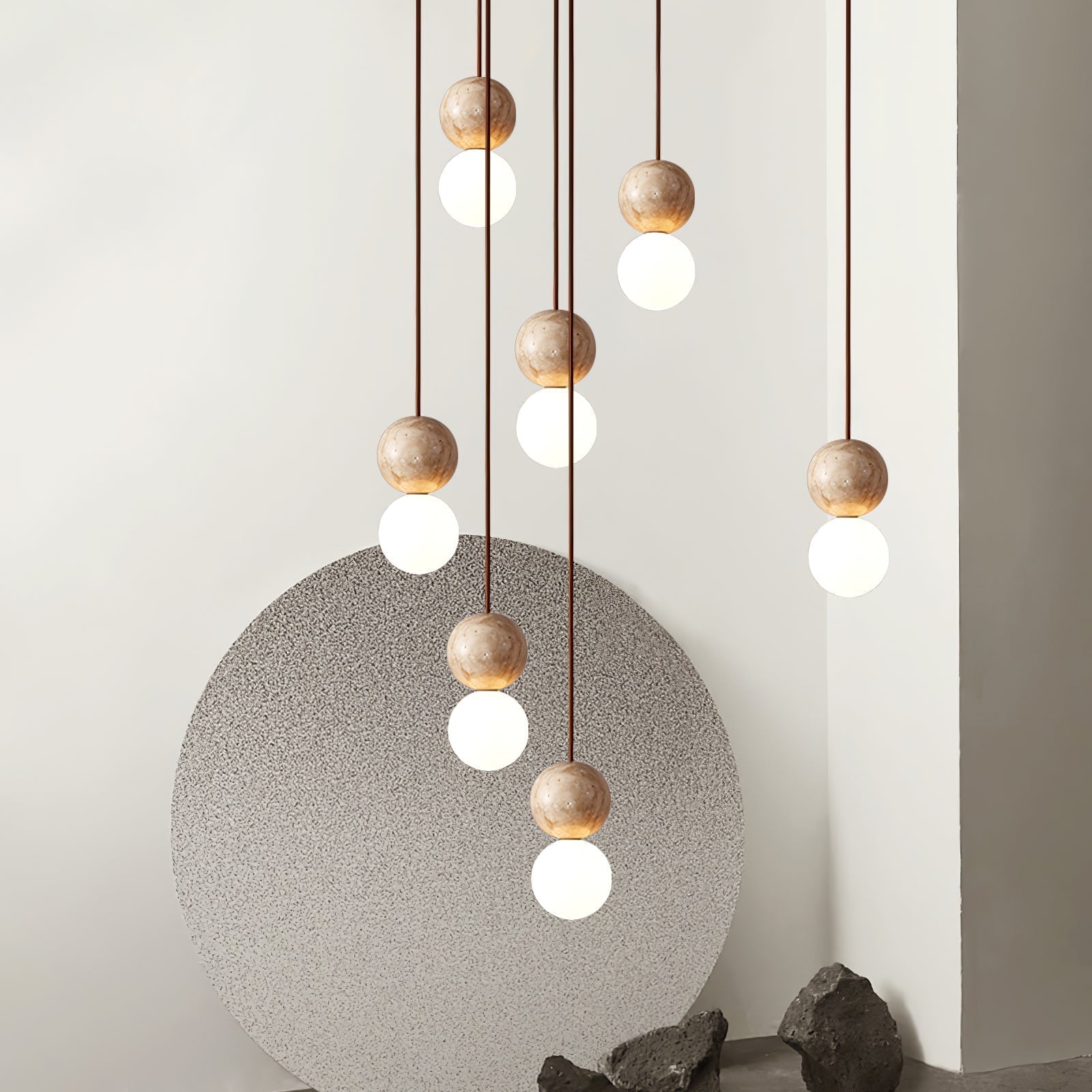 Beauview Travertine Pendant Light