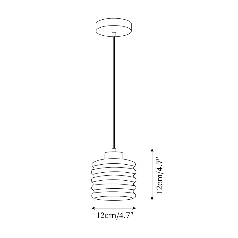 Pendant Lamp Travertine Ripple Shade Walnut Wood Organic Wabi-Sabi - Neutral Decor