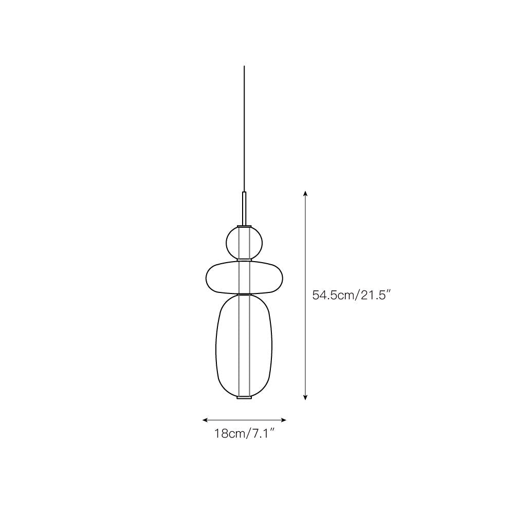Zodore Premium Art Stained Glass Pendant Lamp - Neutral Decor