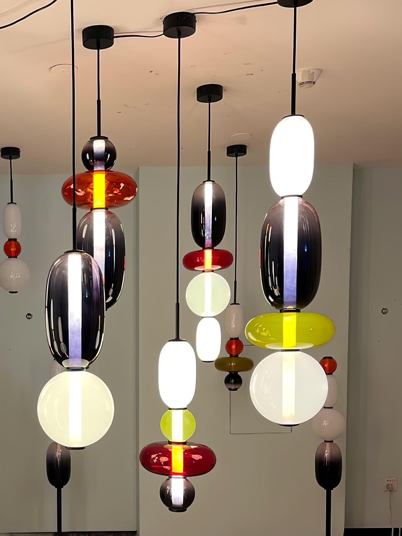 Lioraena Candied Glass Cluster Pendant Light