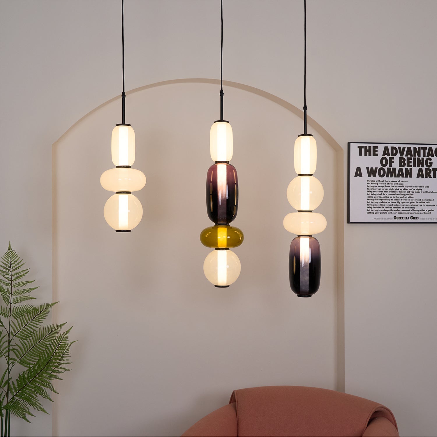 Eiriniella Candied Glass Pendant Light