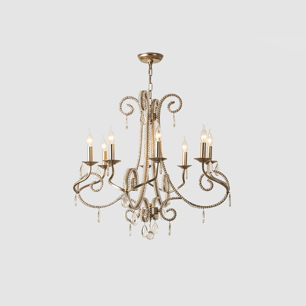 Elysara Crystal Candle Chandelier