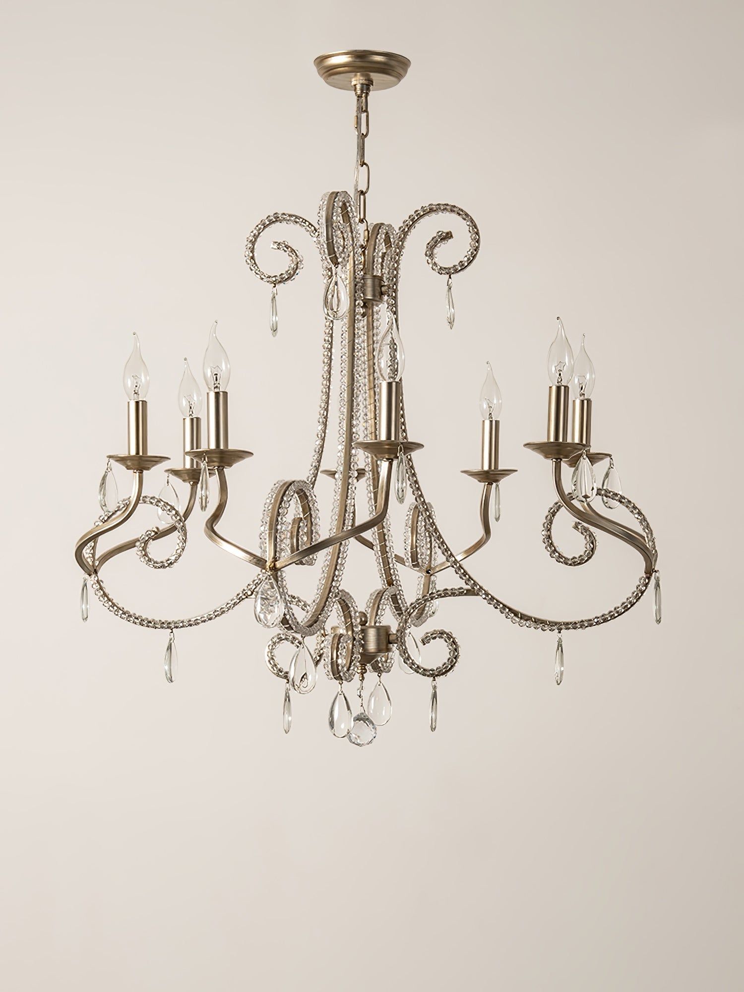 Elysara Crystal Candle Chandelier