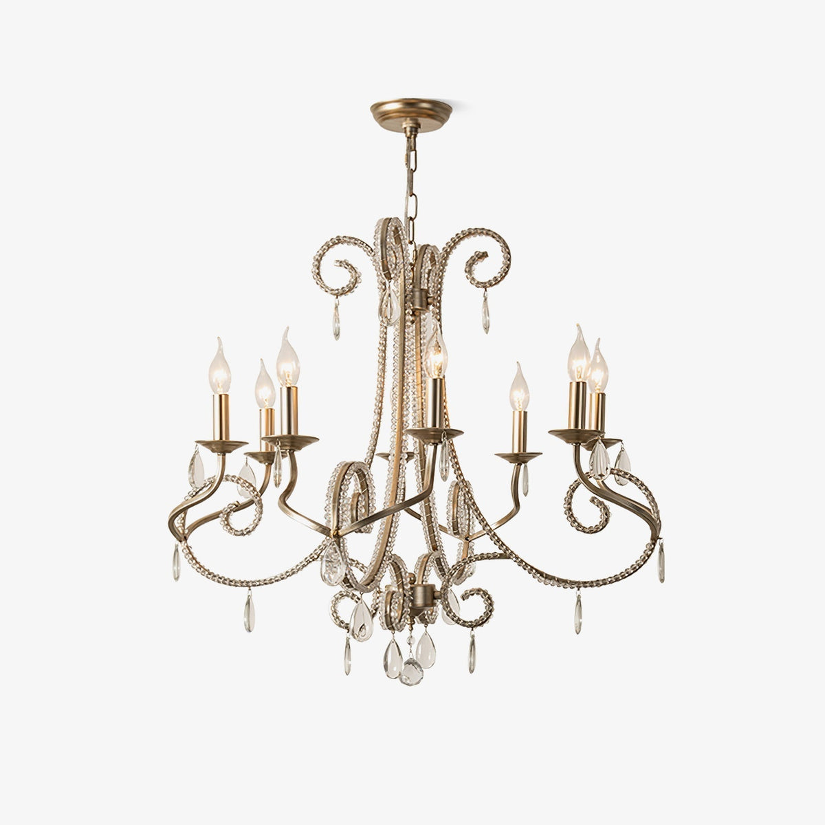 Elysara Crystal Candle Chandelier
