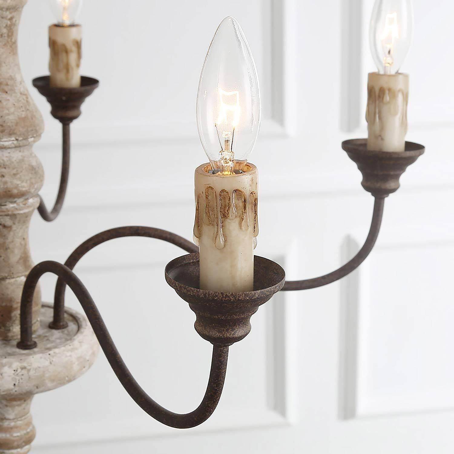 Lumeliel Chandelier Candlestick Farmhouse Rustic