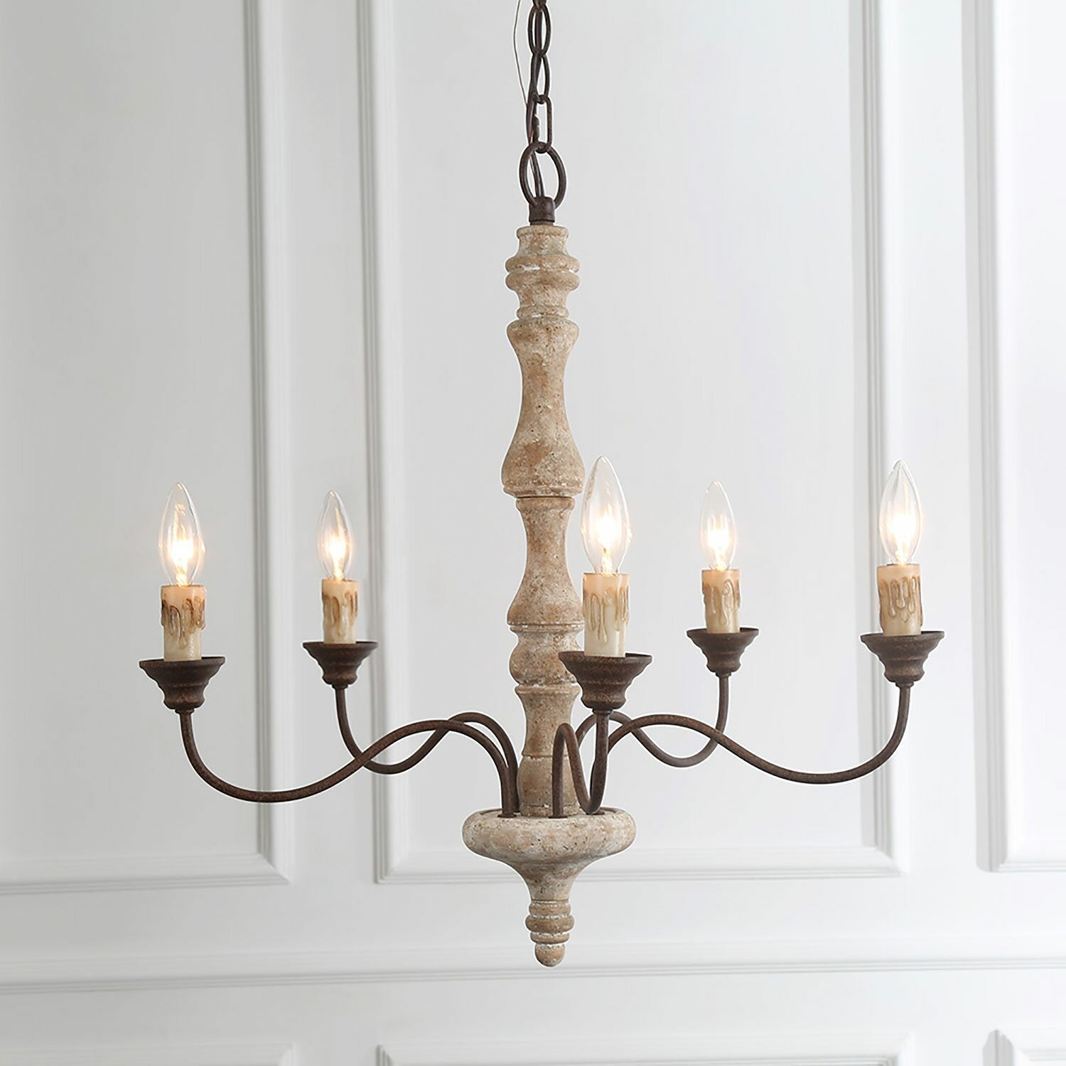 Lumeliel Chandelier Candlestick Farmhouse Rustic