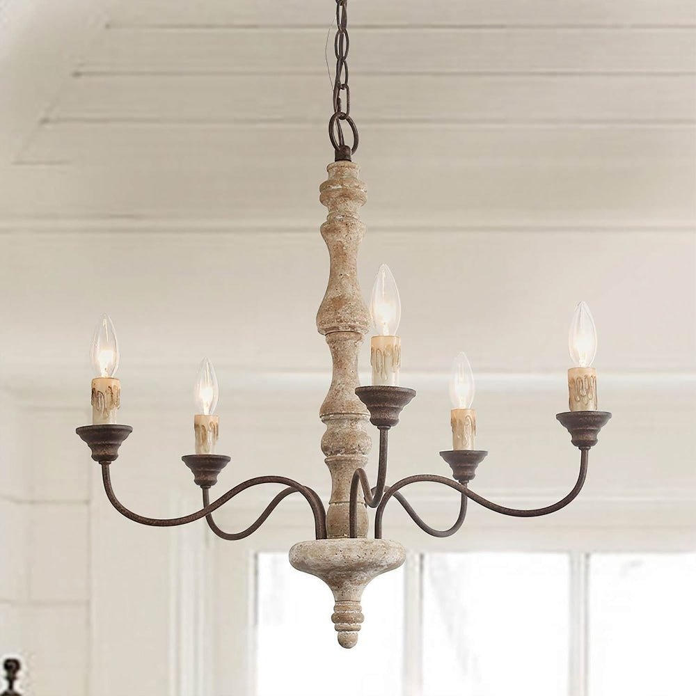 Lumeliel Chandelier Candlestick Farmhouse Rustic