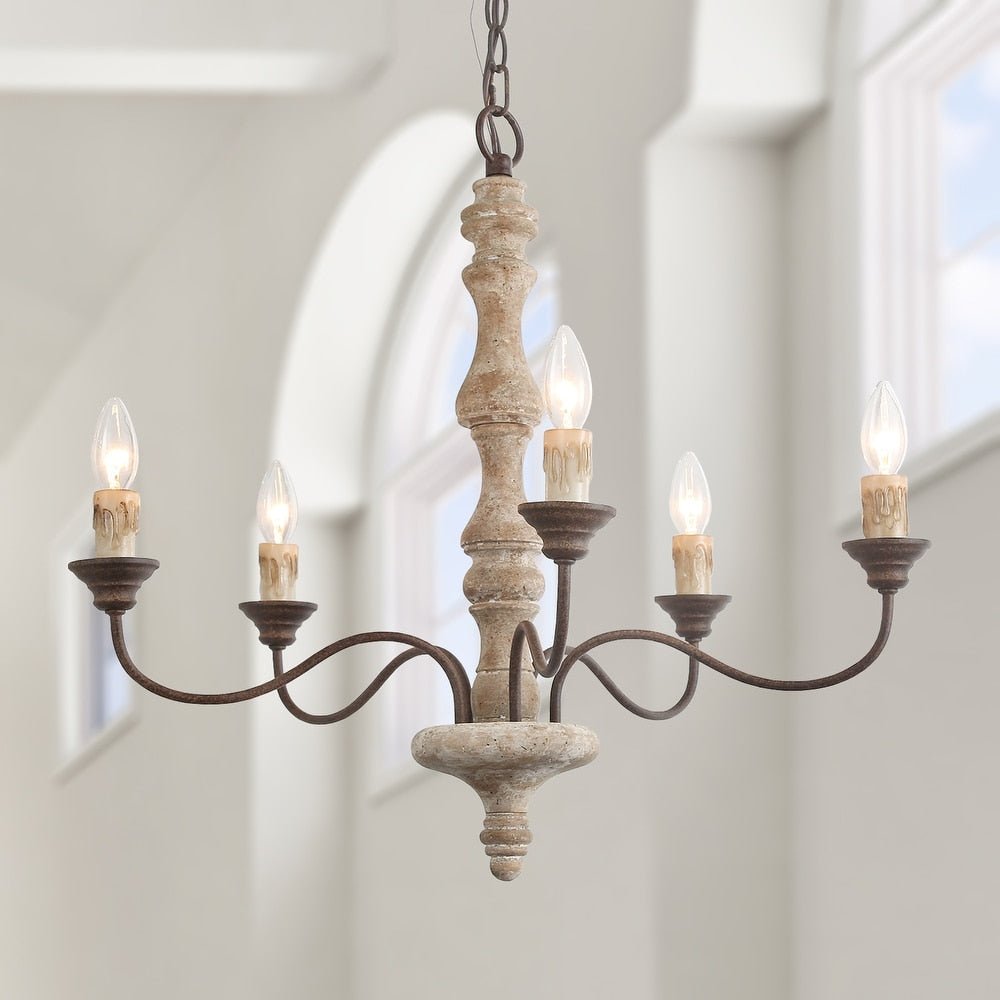 Lumeliel Chandelier Candlestick Farmhouse Rustic