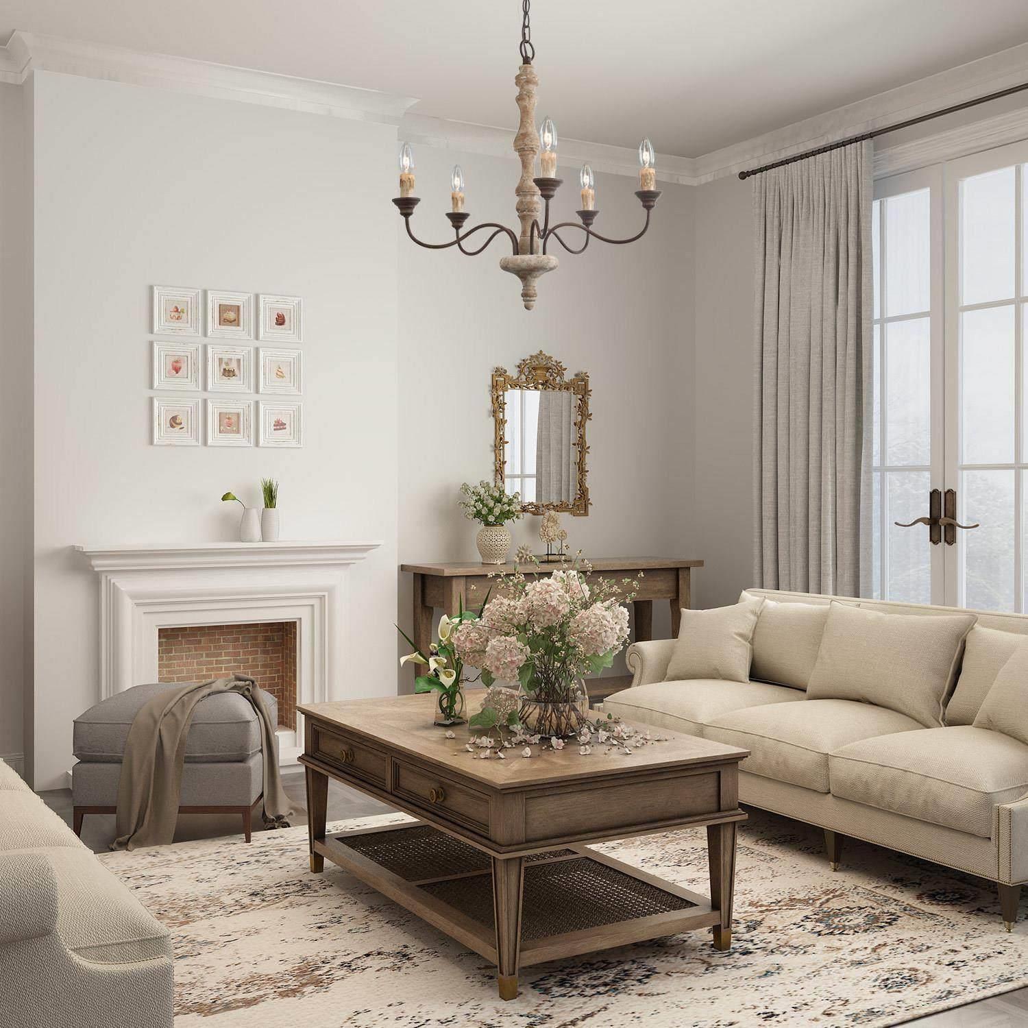 Lumeliel Chandelier Candlestick Farmhouse Rustic