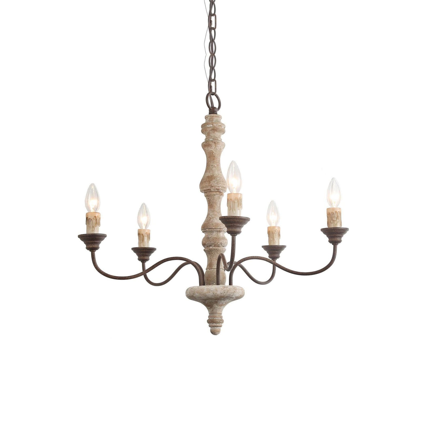 Lumeliel Chandelier Candlestick Farmhouse Rustic