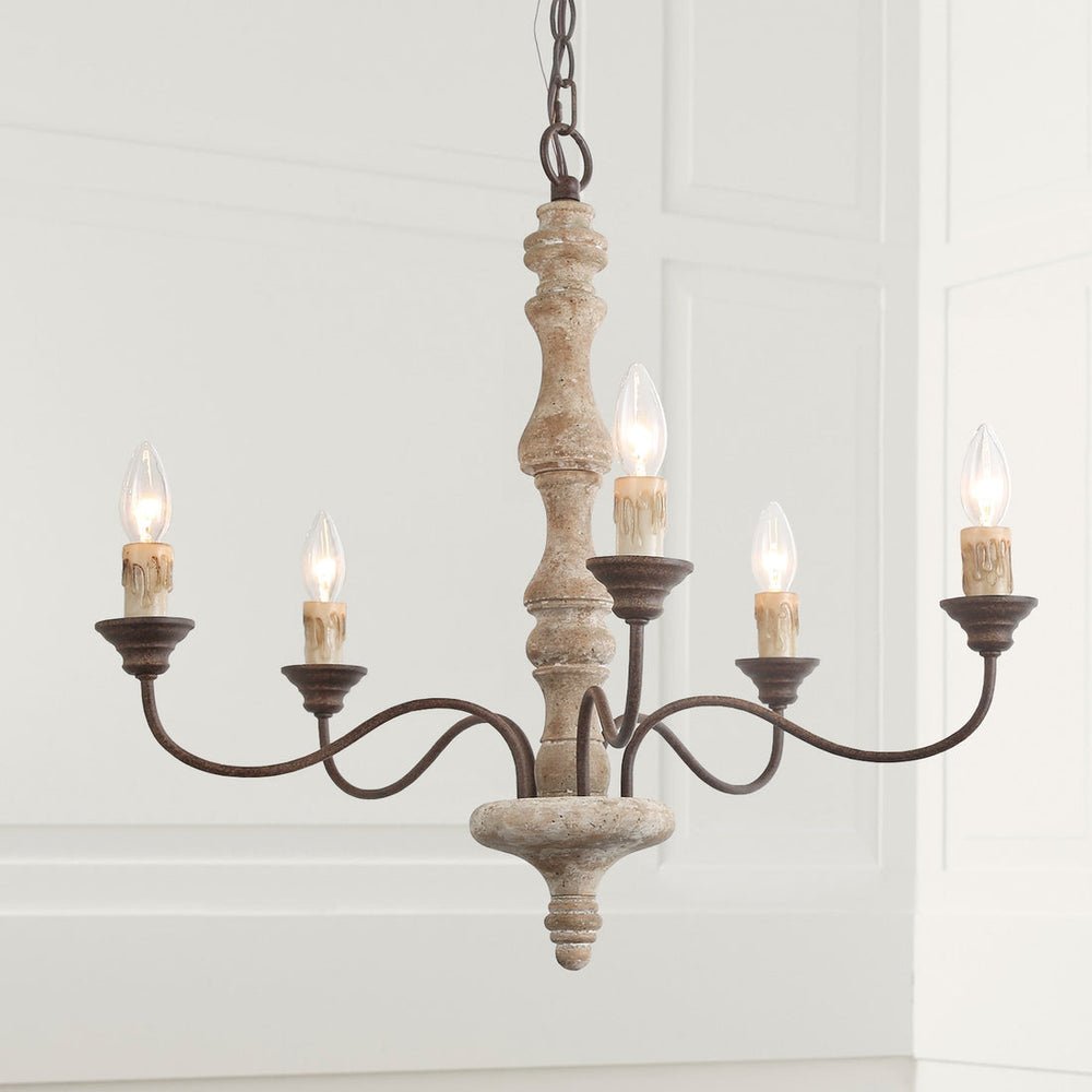 Lumeliel Chandelier Candlestick Farmhouse Rustic