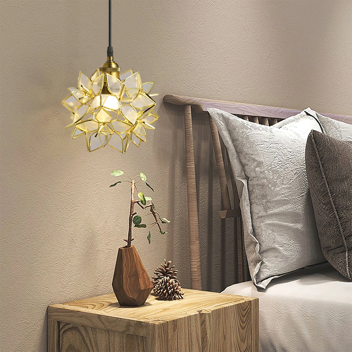 Amara Luxury Glass Pendant Light - Neutral Decor