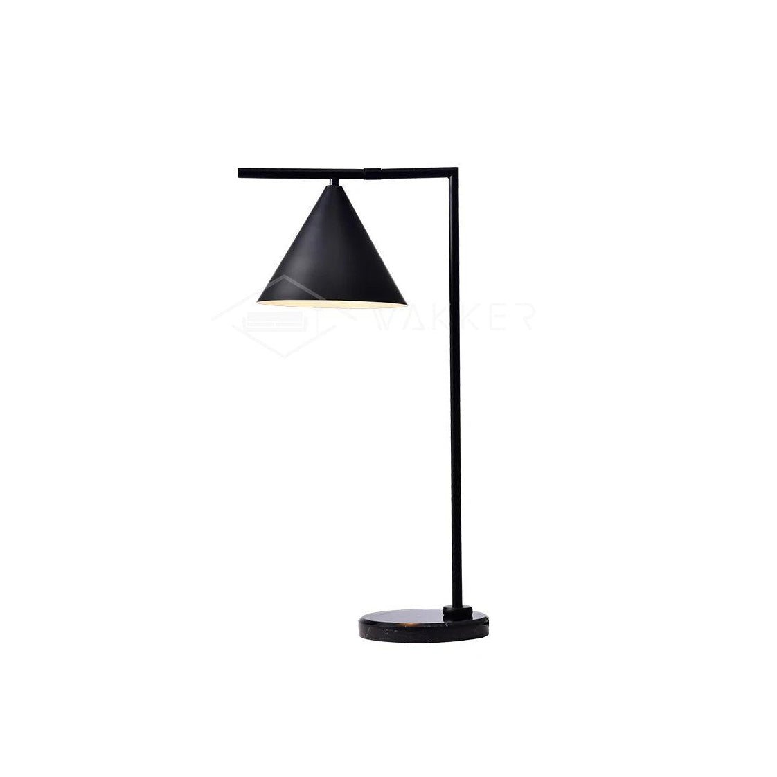 Glowen Marble Industrial Table Lamp