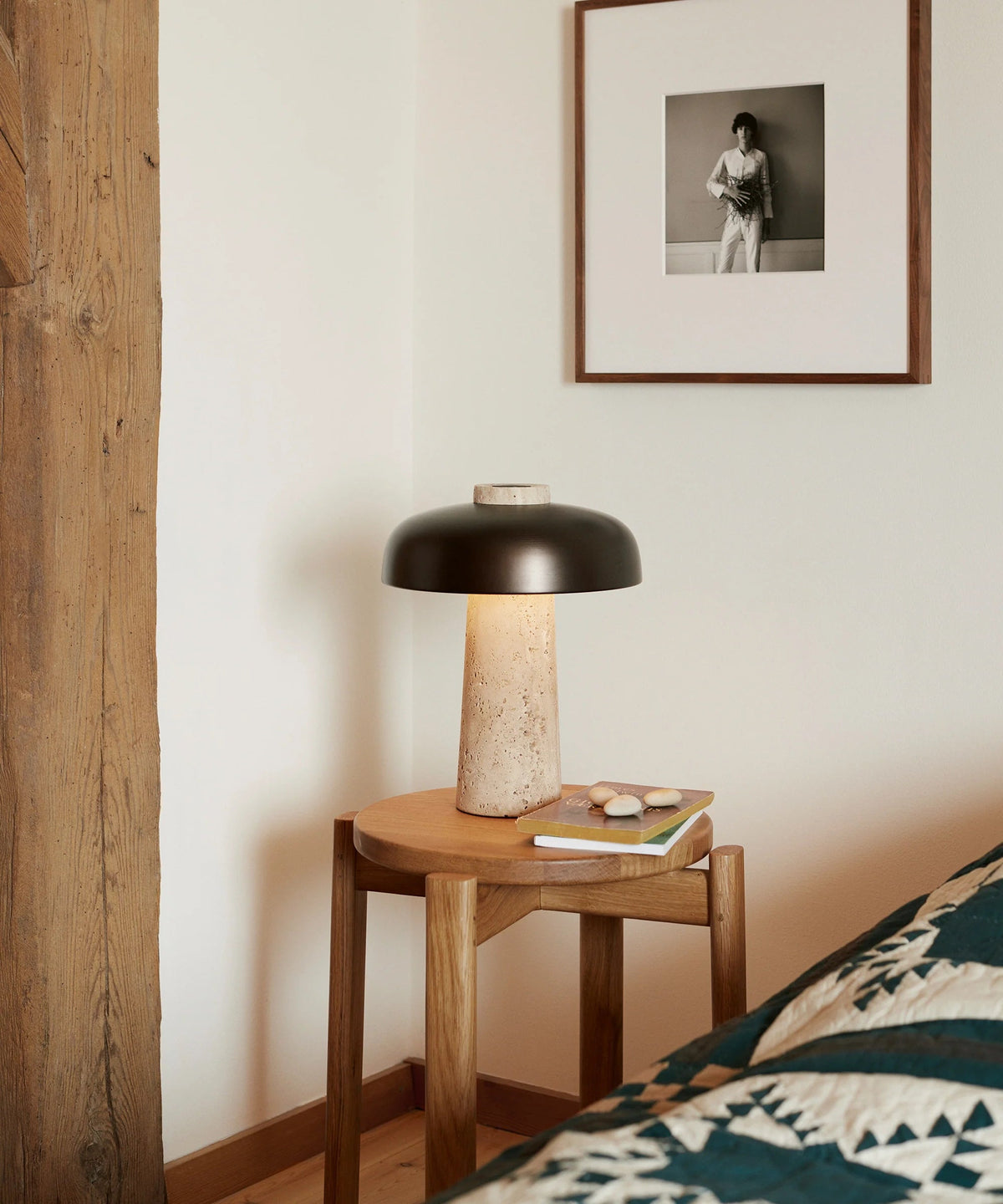 Oakley Travertine Table Lamp