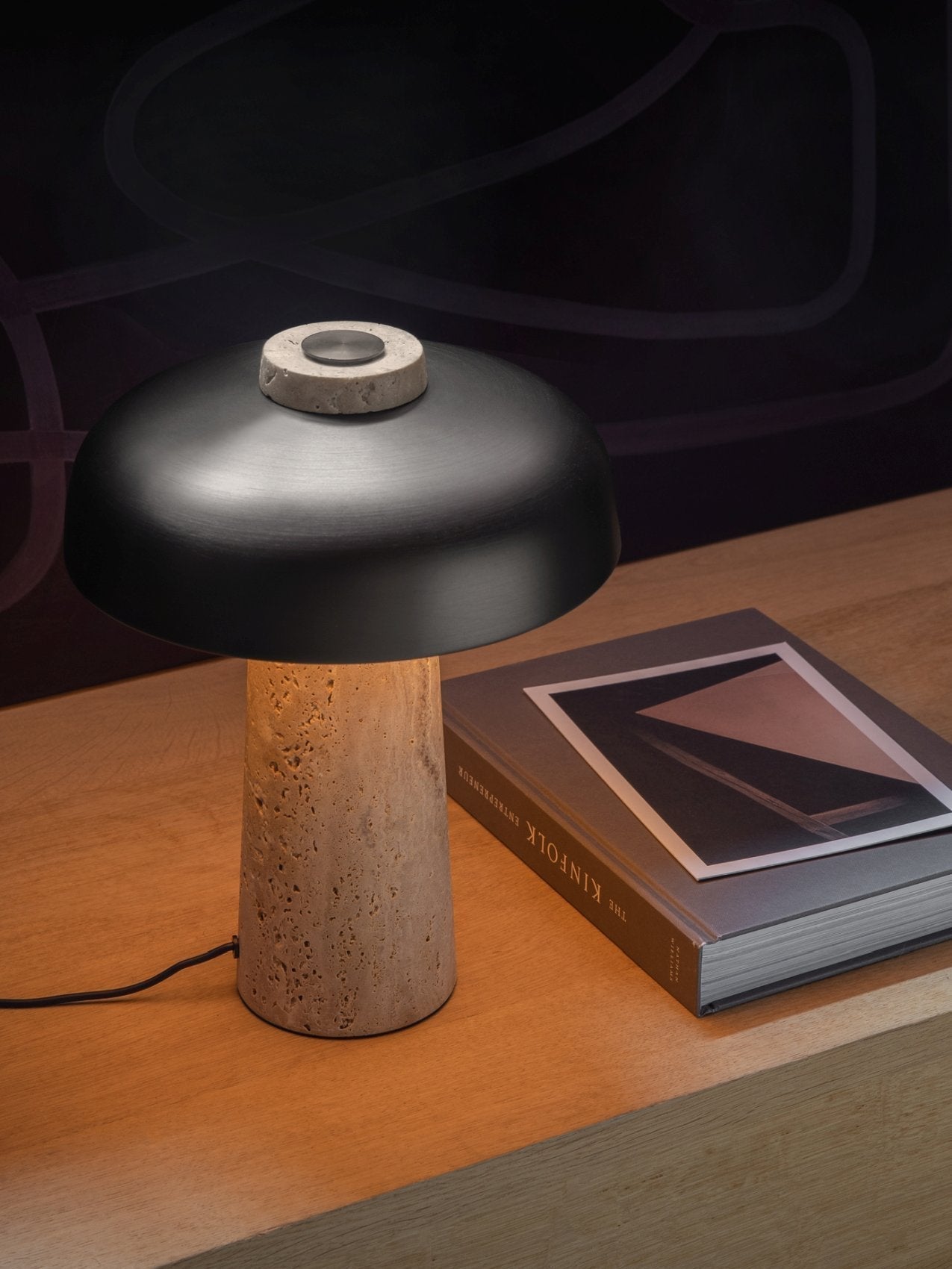 Oakley Travertine Table Lamp