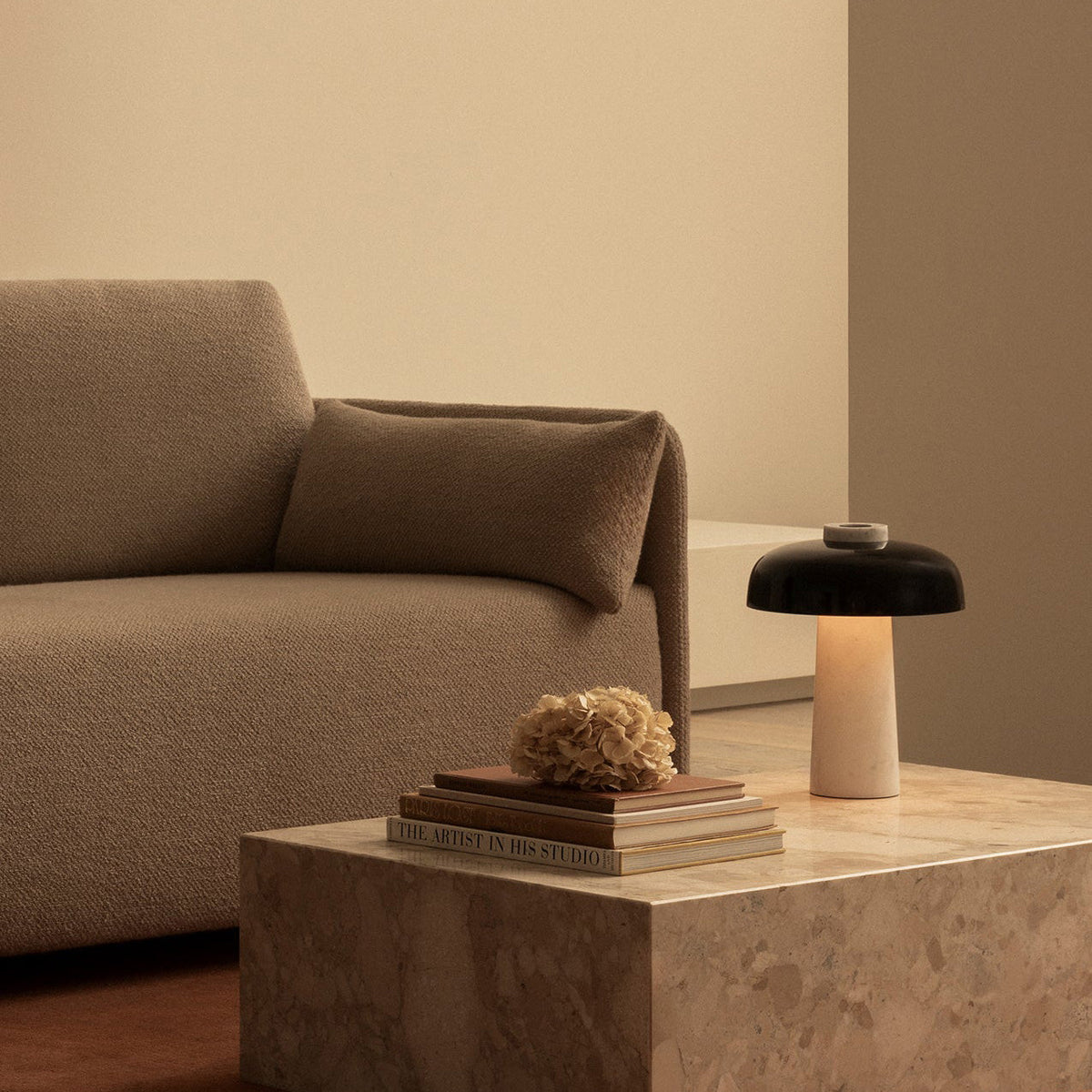 Oakley Travertine Table Lamp