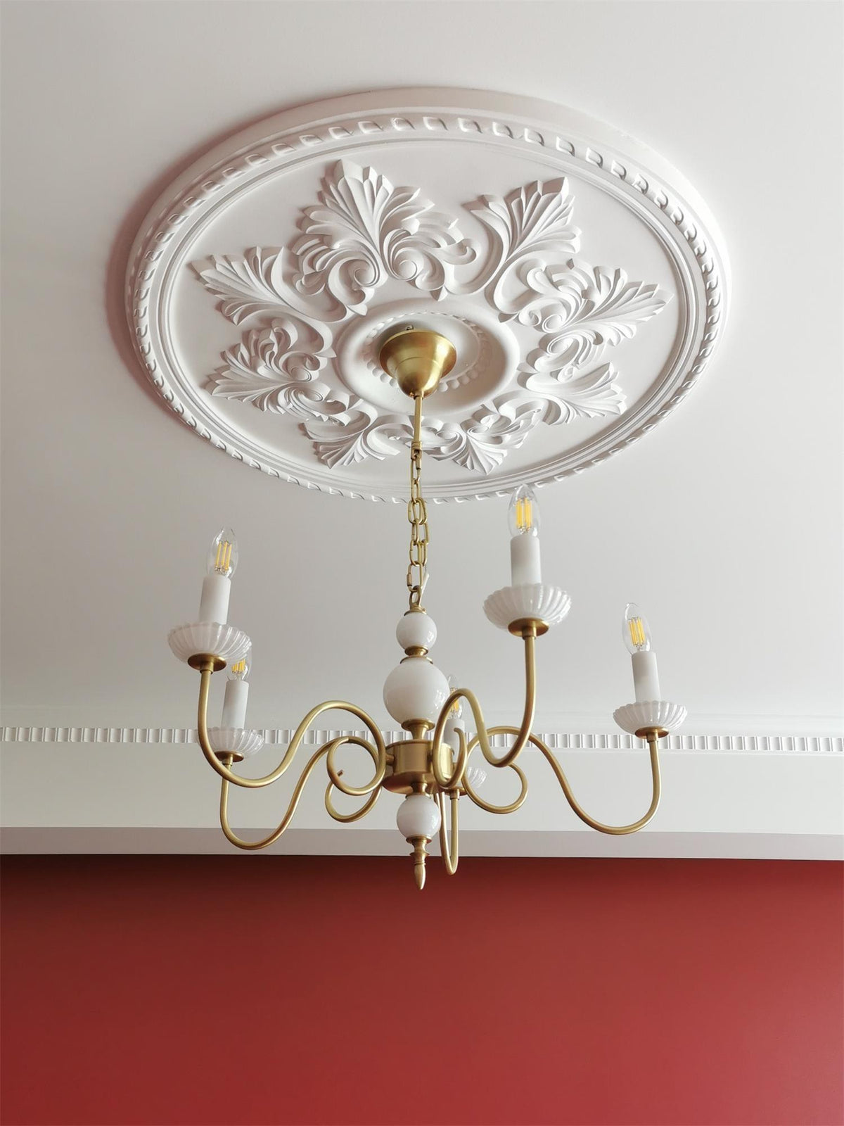Oriirira Chandelier Carlita Gold Modern Five-Armed