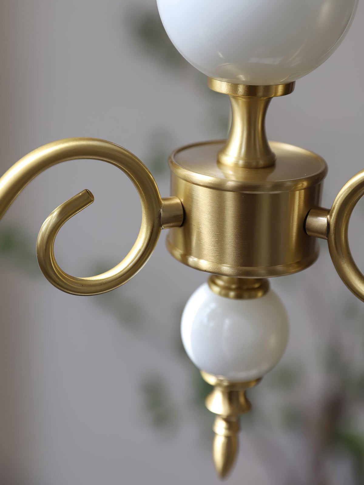 Oriirira Chandelier Carlita Gold Modern Five-Armed
