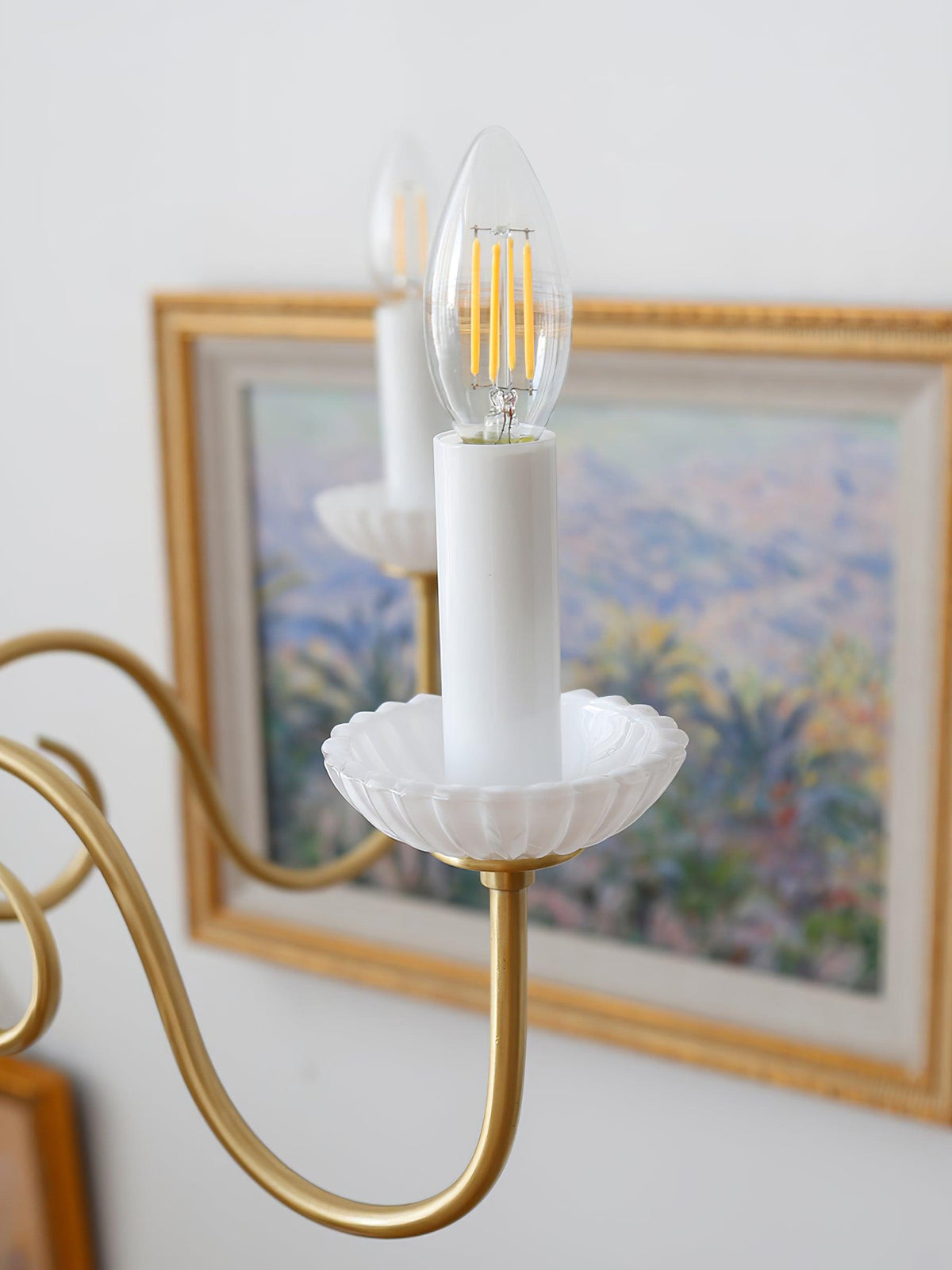 Oriirira Chandelier Carlita Gold Modern Five-Armed