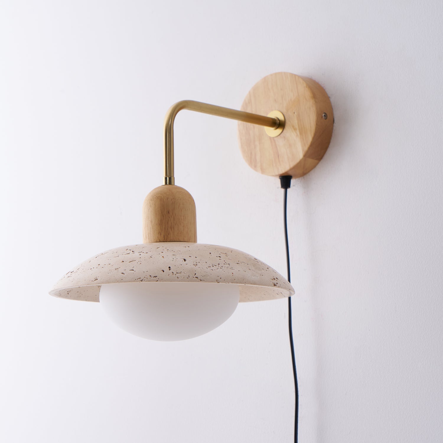 Travelle Travertine Wall Sconce - Neutral Decor