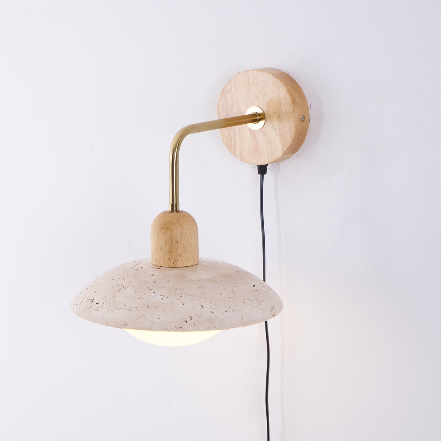 Travelle Travertine Wall Sconce - Neutral Decor