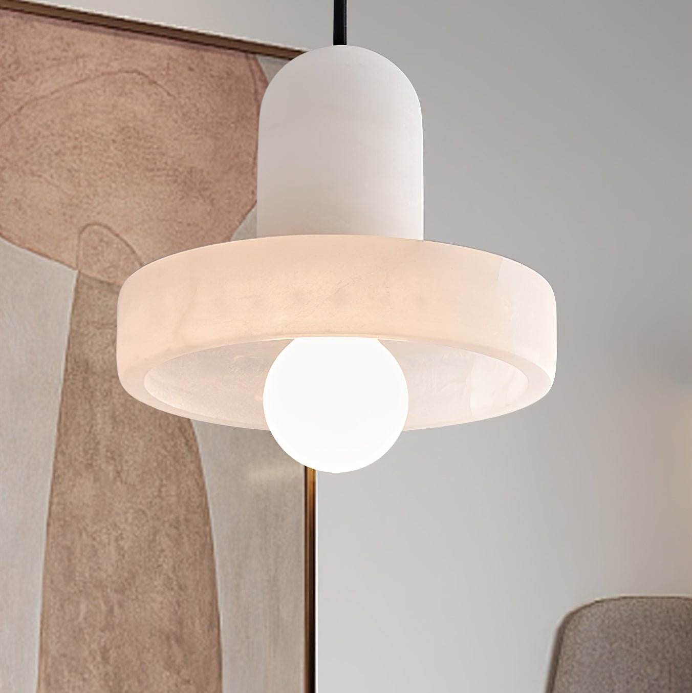 Eirven Stacked Alabaster Pendant Light
