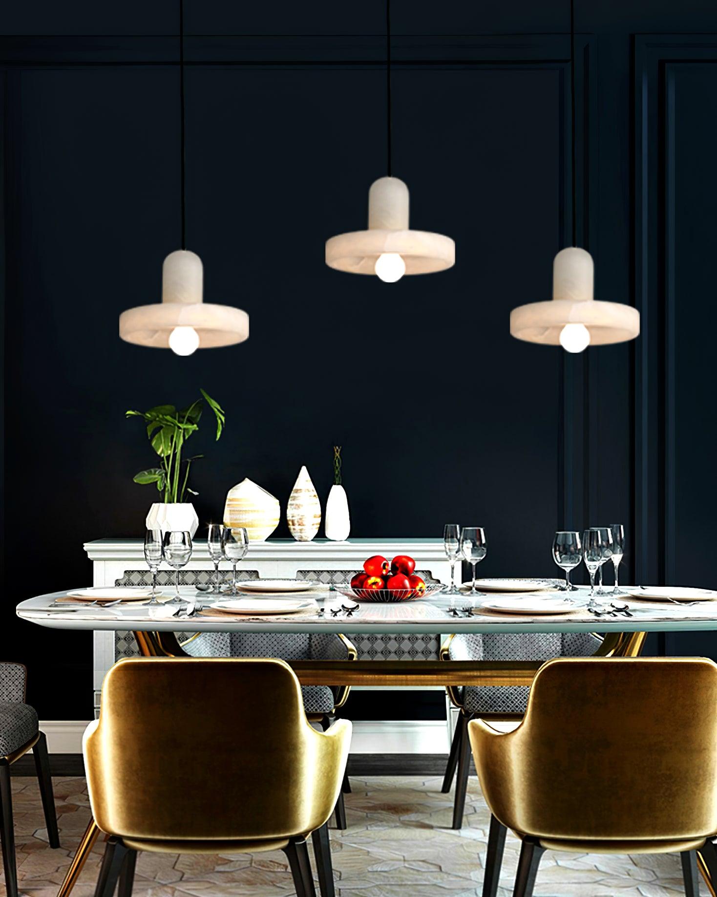Eirven Stacked Alabaster Pendant Light