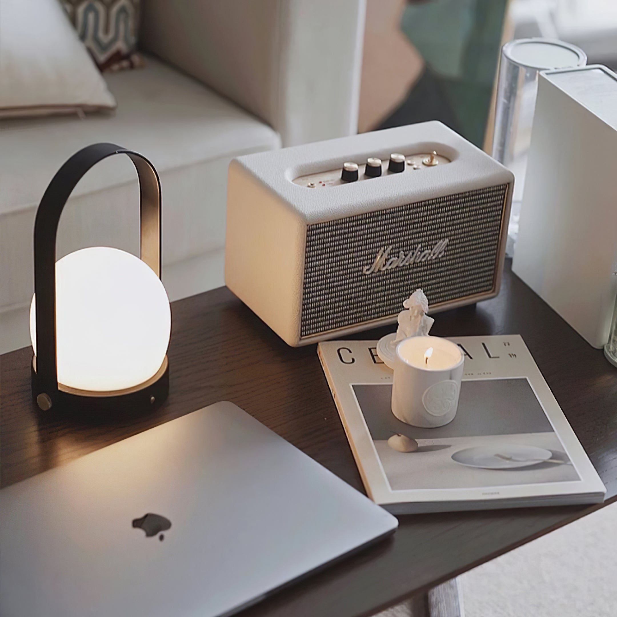 Zenon Glass Minimalist Table Lamp