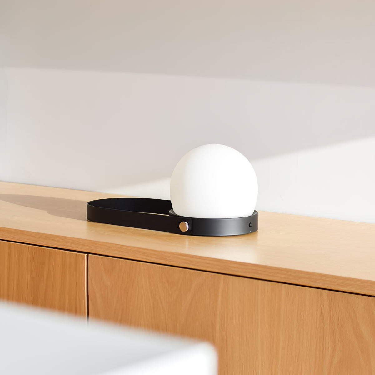 Zenon Glass Minimalist Table Lamp