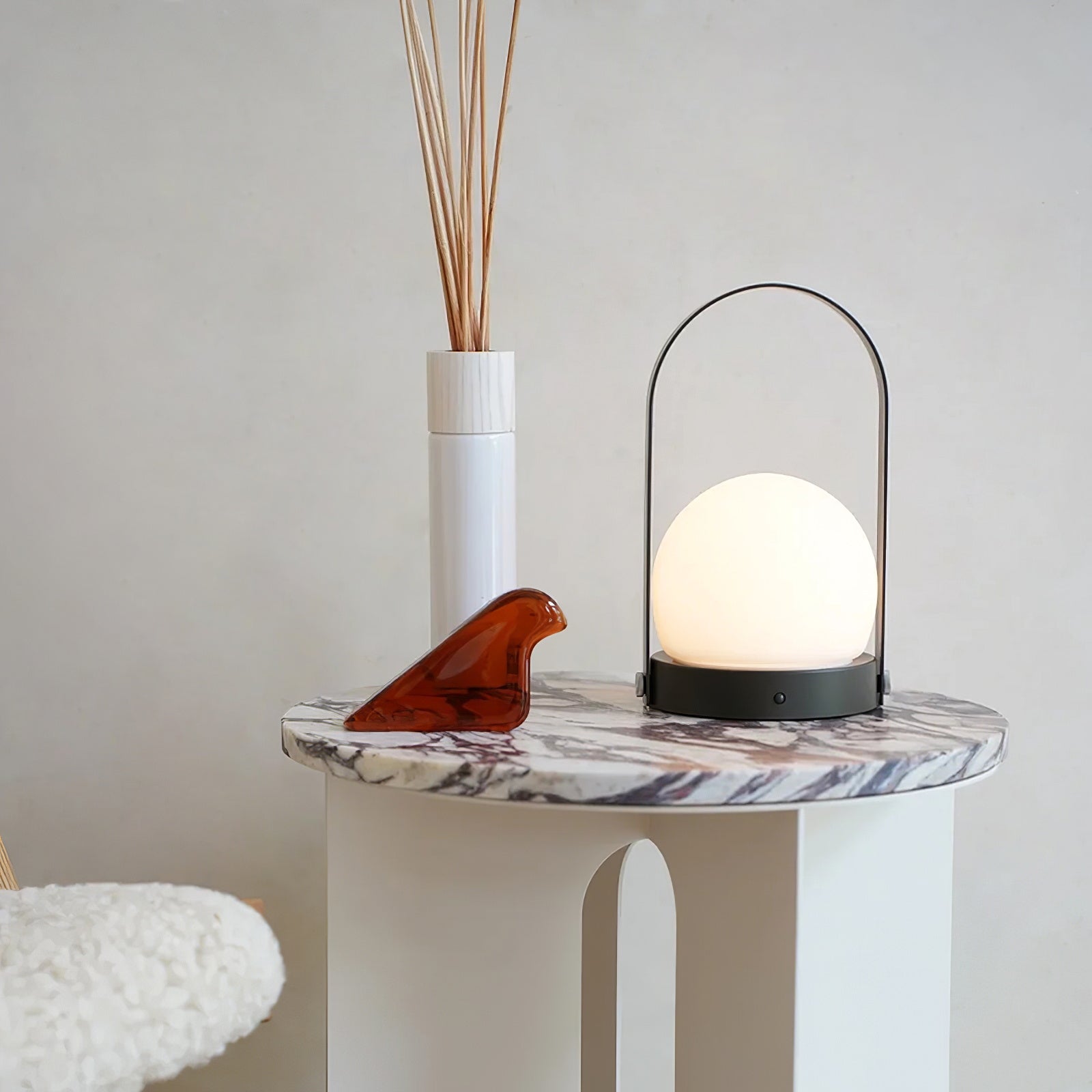 Zenon Glass Minimalist Table Lamp